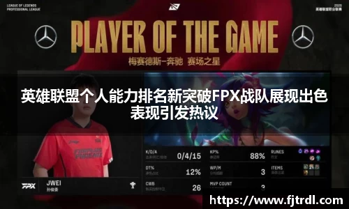 英雄联盟个人能力排名新突破FPX战队展现出色表现引发热议