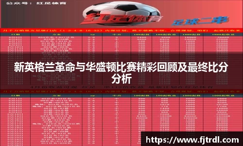 新英格兰革命与华盛顿比赛精彩回顾及最终比分分析